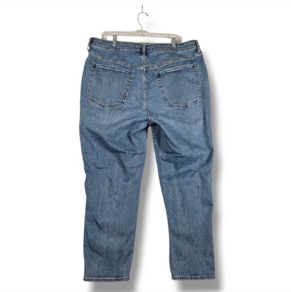 Old Navy High Rise OG Straight Jean Distressed Secret Smooth Pocket Size 18 - Picture 11 of 13